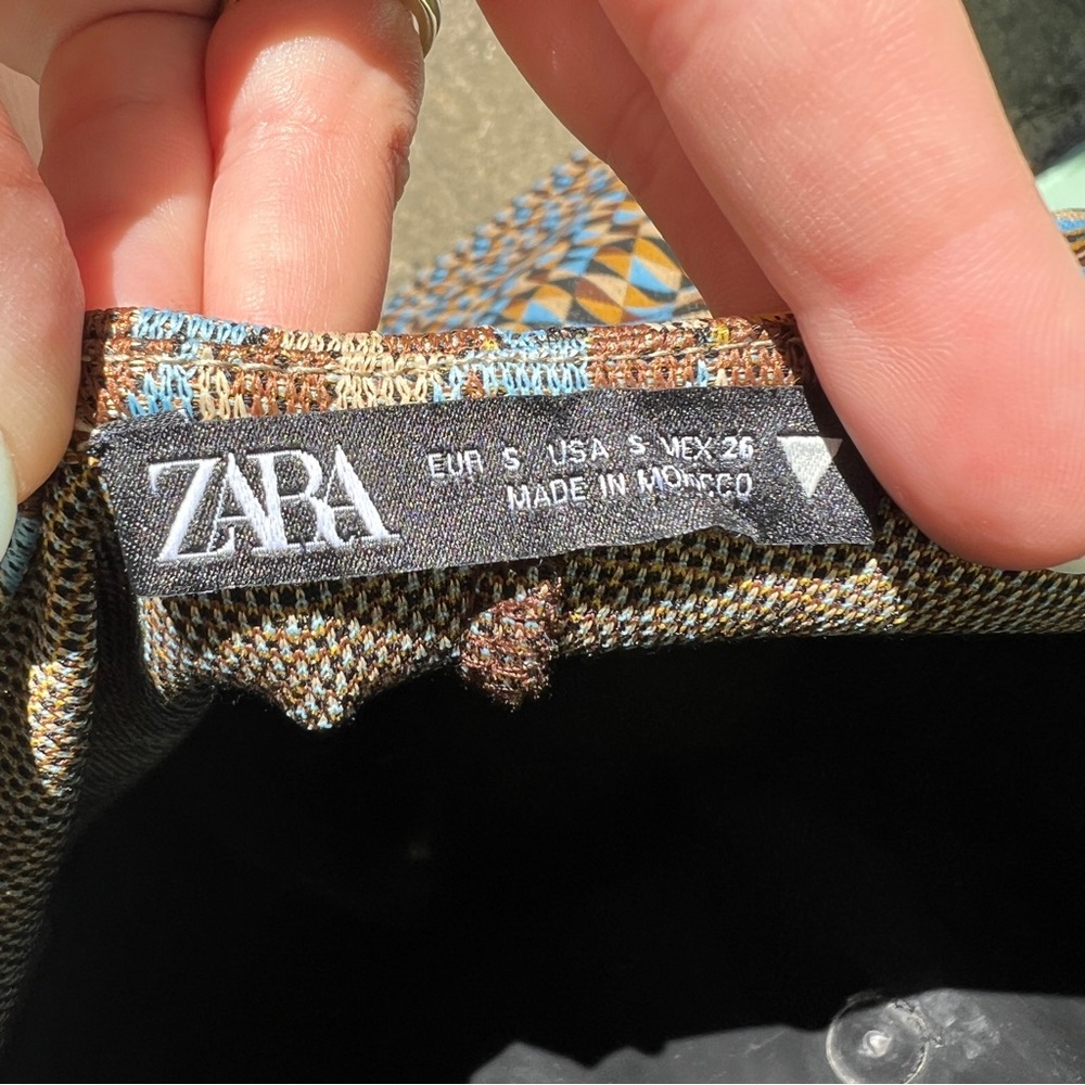 Zara Jacquard Jumper Dress Small - Picture 5 of 7